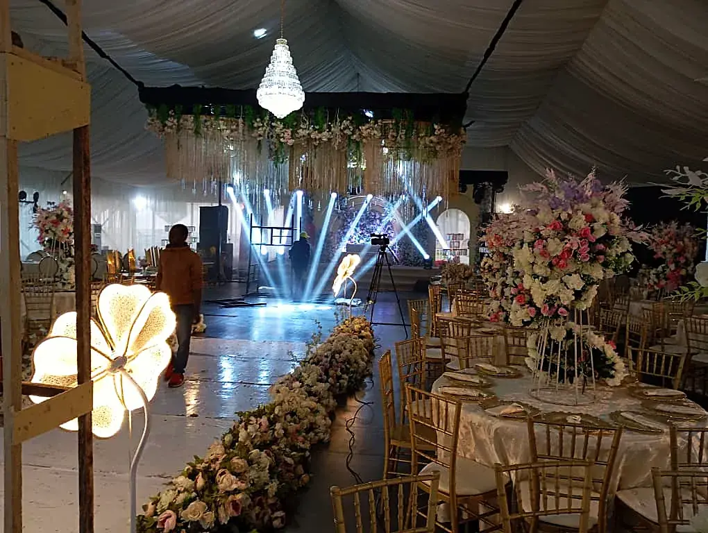 Ceremony setup at Admiralty Events Centre, Asokoro
